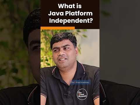 What Is Java Platform Independent  Java Interview Question  shorts kiransir - The Kiran Academy  Java By Kiran thumbnail