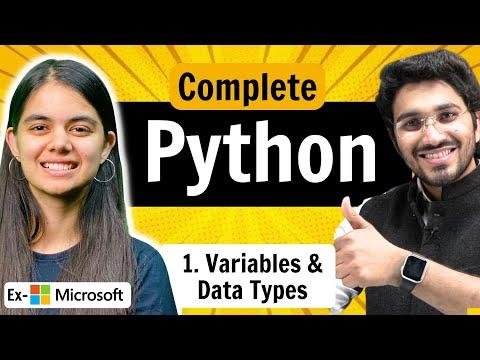 Python Full Course  Variables amp Data Types  Lecture  - Shradha Khapra thumbnail