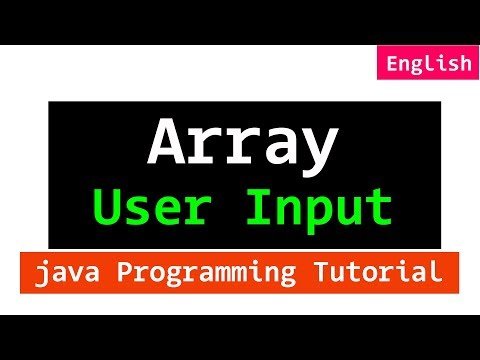 Array User Input using For Loop  Java Programming Tutorial - LearningLad thumbnail