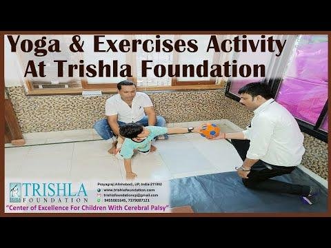 CP Activities part  Yoga and core muscle strength training for cerebral palsy children - Trishla Foundation Cerebral Palsy thumbnail