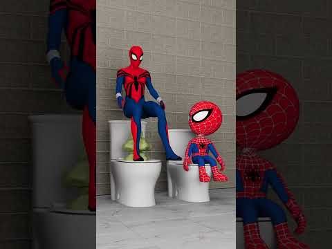 Spiderman vs Spider Girl vs Spidey  Toilet Challenge   Marvel Animation - Deep Camera thumbnail