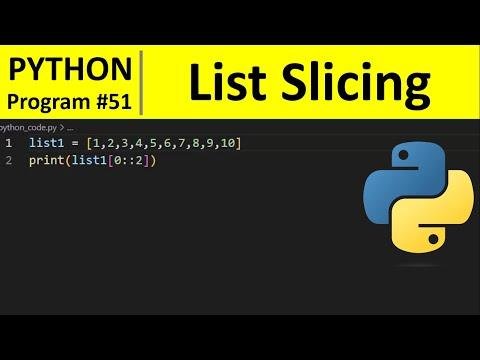 Python Program   Slice Lists in Python - Programming For Beginners thumbnail