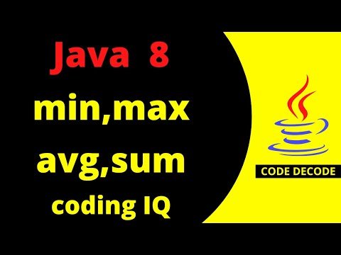 Java  Coding Interview Questions and Answers Min Max Average amp Sum  Most Important  Code Decode - Code Decode thumbnail