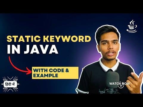 Static keyword in Java  Static variables Static Methods and Static Blocks in Java - Indian Programmer thumbnail