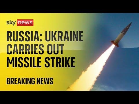 Russias defence ministry Ukraine hits Russia with US longrange missiles - Sky News thumbnail