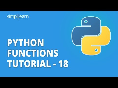 Python Functions Tutorial    Working With Functions In Python  Python Tutorial  Simplilearn - Simplilearn thumbnail