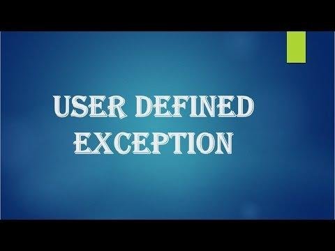 Java tutorial for beginners    User defined exception - PRABEESH R K thumbnail