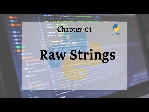 Raw Strings  Python Tutorial - Tamhid Mahmod thumbnail