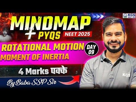 Rotational Motion Moment of Inertia Class   Physics PYQs  Mindmap  NEET   Day   SSP Sir - KGS NEET thumbnail