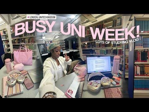 study vlog  managing busy uni days  productive study tips student success at college  - Phedra Dee thumbnail