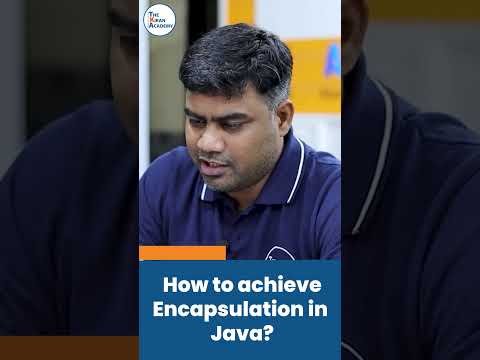 Java Interview Question  How To Achieve Encapsulation In Java  shorts kiransir java - The Kiran Academy  Java By Kiran thumbnail