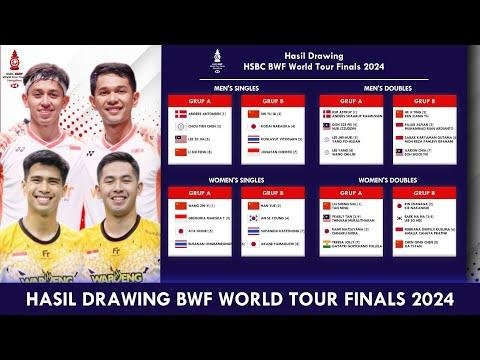 HASIL DRAWING BWF WORLD TOUR FINALS  𝗙𝗔𝗝𝗥𝗜 amp 𝗦𝗔𝗕𝗥𝗘𝗭 𝗦𝗔𝗧𝗨 𝗚𝗥𝗨𝗣 - Ngapak Vlog thumbnail