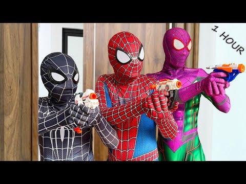 TEAM SPIDERMAN Nerf War vs BAD GUY TEAM  ALL Aciton Story  Hour   SEASON  - SPLife TV thumbnail