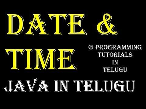 Date and Time in Java in Telugu  Kotha Abhishek - Chintu Tutorials thumbnail