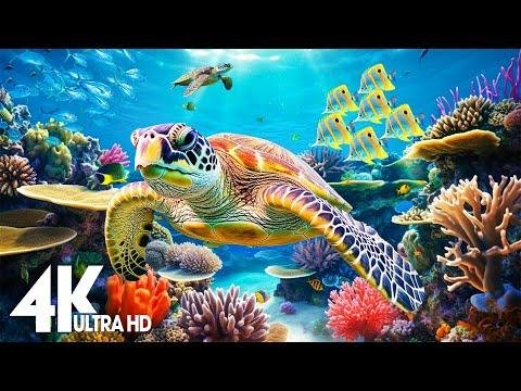 Aquarium K VIDEO ULTRA HD  Beautiful Coral Reef Fish  Relaxing Sleep Meditation Music - Peaceful Relaxation thumbnail