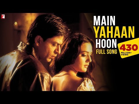 Main Yahaan Hoon  Full Song  VeerZaara  Shah Rukh Khan Preity Zinta  Madan Mohan Udit Narayan - YRF thumbnail