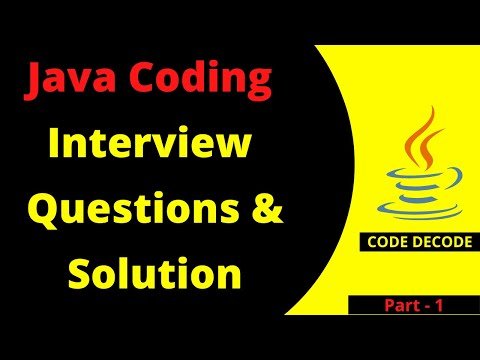 Java CODING Interview Questions and Answers for freshers and experienced  Part   Code Decode - Code Decode thumbnail