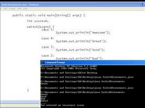 Java Video Tutorial  Switch Statements - aphonik thumbnail