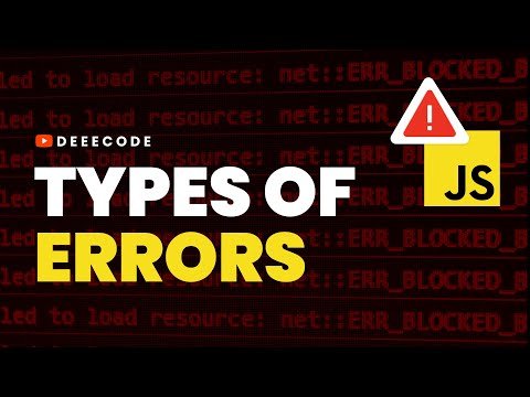  TYPES OF ERRORS in JavaScript using code examples - Deeecode The Web thumbnail