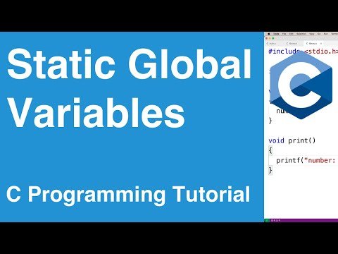 Static Global Variables  C Programming Tutorial - Portfolio Courses thumbnail