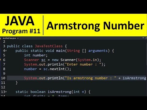 Java Program   Find Armstrong Number in Java - Programming For Beginners thumbnail