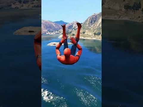 GTA  Water Ragdolls  SPIDERMAN JumpsFails ep Euphoria Physics spiderman euphoriaphysics - RedLancer thumbnail