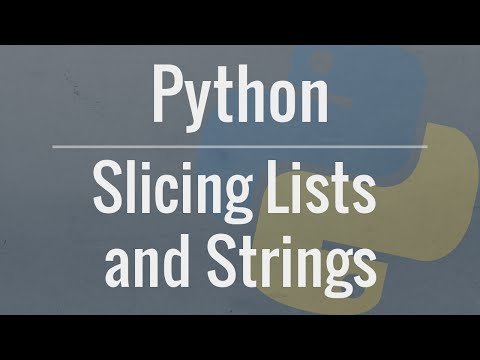 Python Tutorial Slicing Lists and Strings - Corey Schafer thumbnail