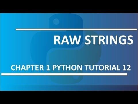 Raw Strings  Python Tutorial  - Harshit vashisth thumbnail