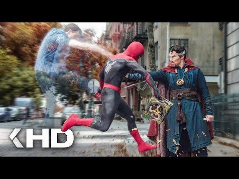 SpiderMan vs Doctor Strange Mirror Dimension Fight Scene  SpiderMan No Way Home  - KinoCheckcom thumbnail