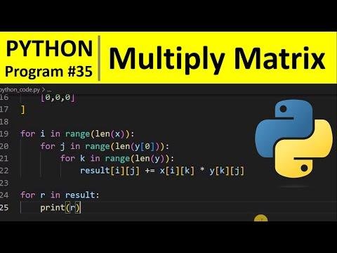 Python Program   Multiply Two Matrix in Python - Programming For Beginners thumbnail