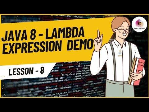 Java  Lambda Expressions Explained With Practical Examples  Lambda Expressions In Java  - Code Crush thumbnail