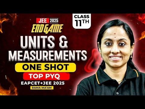 Units amp Measurements Class  in Telugu  Most Expected PYQs  EAPCET JEE Physics  EAPCET JEE  - Vedantu Telugu thumbnail