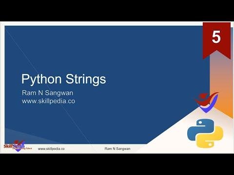 Python Strings  Python Programming  Python Strings  Python Tutorial for beginners - The SkillPedia thumbnail