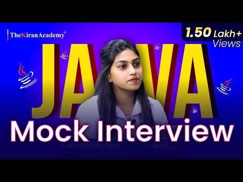 Java Mock Interview  Fresher CODING Round  OOP Concept  Core Java Interview - The Kiran Academy  Java By Kiran thumbnail