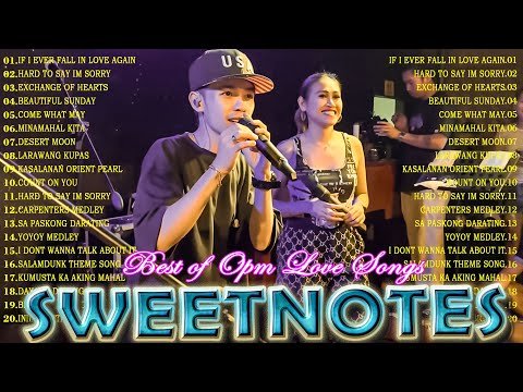 NONSTOP NEW PLAYLIST SWEETNOTES MUSICLOVE SONG MEDLEYSWEETNOTES LIVE With lyrics - Love Music thumbnail