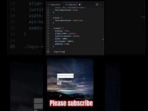 Responsive login form loginform login html form js javascript java sql coaching tutorial - CodingPlaza thumbnail