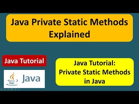 Private Static Methods in Java  Java private static method  Java Tutorial - Ram N Java thumbnail