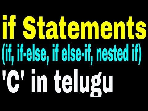 Decision Making using If statements in C Language in telugu - Chintu Tutorials thumbnail