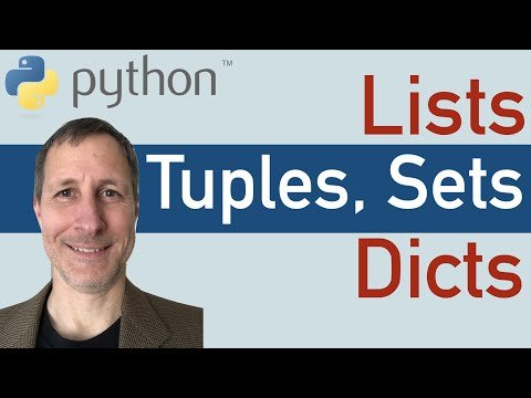 Python Data Structures  Lists Tuples Sets amp Dictionaries tutorial - Programming and Math Tutorials thumbnail