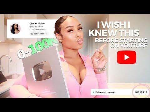 How To Start amp Grow A Successful Youtube Channel in   Secret Growth Tips I Wish I Knew - Chanel Richie thumbnail