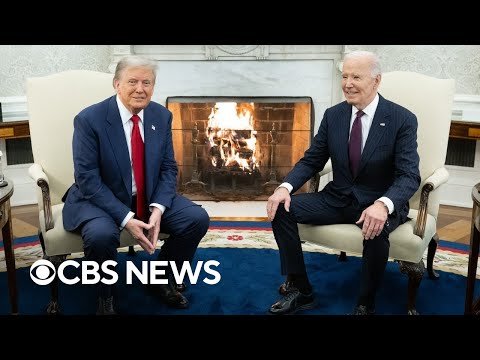 Trump and Biden meet at White House for first time since  election  full video - CBS News thumbnail