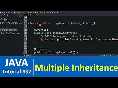 Java Tutorial   Multiple Inheritance in Java Programming Examples - Programming For Beginners thumbnail