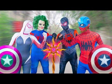 What If  SPIDERMAN in  HOUSE   Hey all Superheroes  lets Battle the Joker  LIVE ACTION  - LTN Nerf War thumbnail