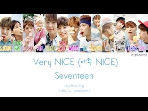 SEVENTEEN 세븐틴  Very NICE 아주 NICE Color Coded Lyrics  HanRomEng - Jennie thumbnail