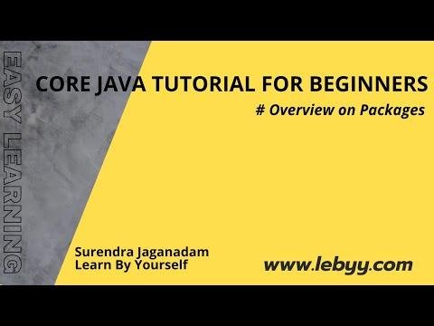 Overview on Packages  Java Tutorial for Beginners - Surendra Jaganadam thumbnail