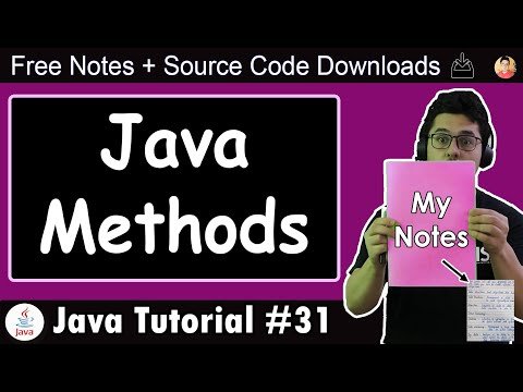 Java Tutorial Methods in Java - CodeWithHarry thumbnail