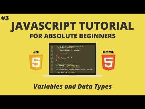 JavaScript for Beginners   Variables and Data Types - Tech With Tim thumbnail