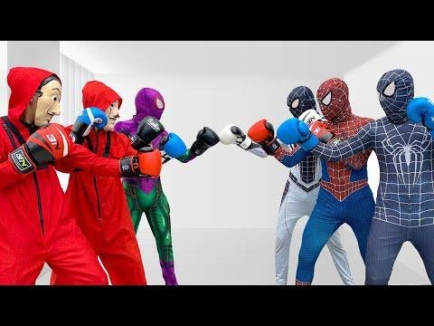 TEAM SPIDERMAN vs BAD GUY TEAM In Real Life  LIVE ACTION STORY   All Action  - TeamSpider VS thumbnail