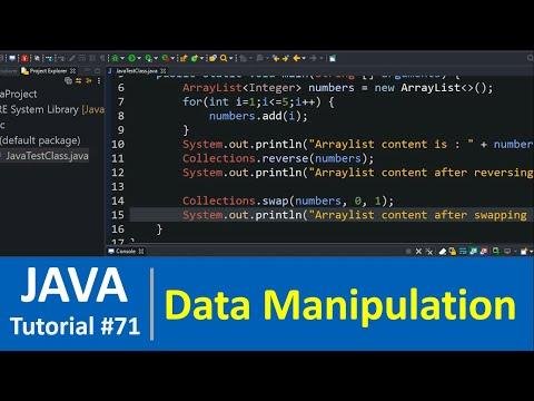 Java Tutorial   Data Manipulation methods in Collections - Programming For Beginners thumbnail