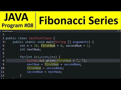 Java Program   Fibonacci Series of Numbers in Java - Programming For Beginners thumbnail